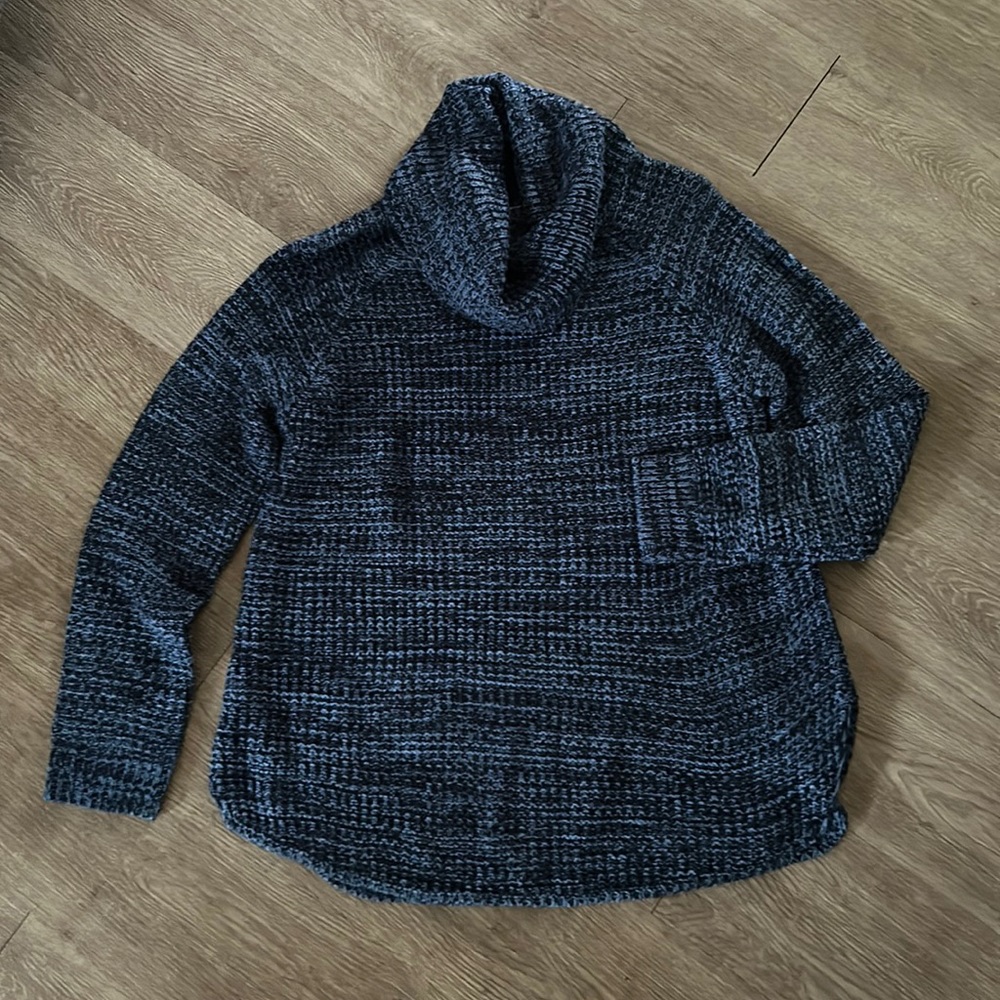 Oversized Blue and Black Sweater